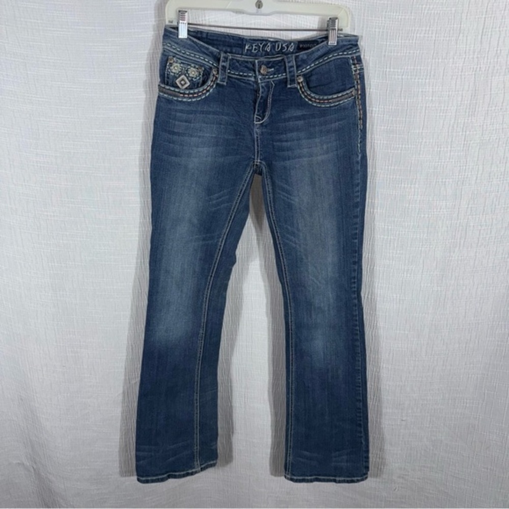 keya bootcut Y2K LOW RISE JEAN SIZE 29 cowgirl rodeo‎